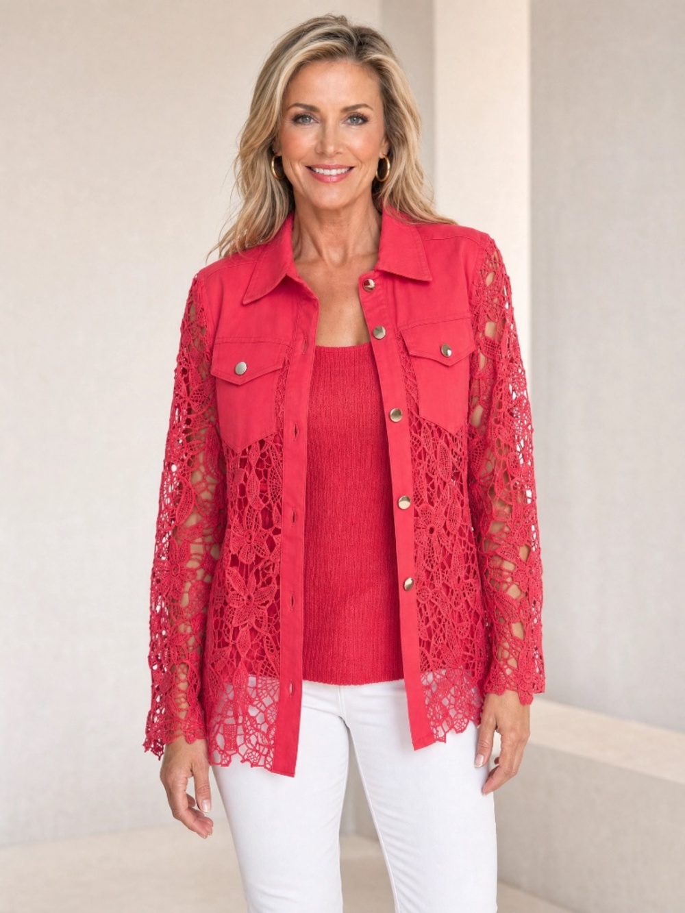 Antthony Original 2-Piece Lace Jacket & Tank Set | Size Large | NWOT